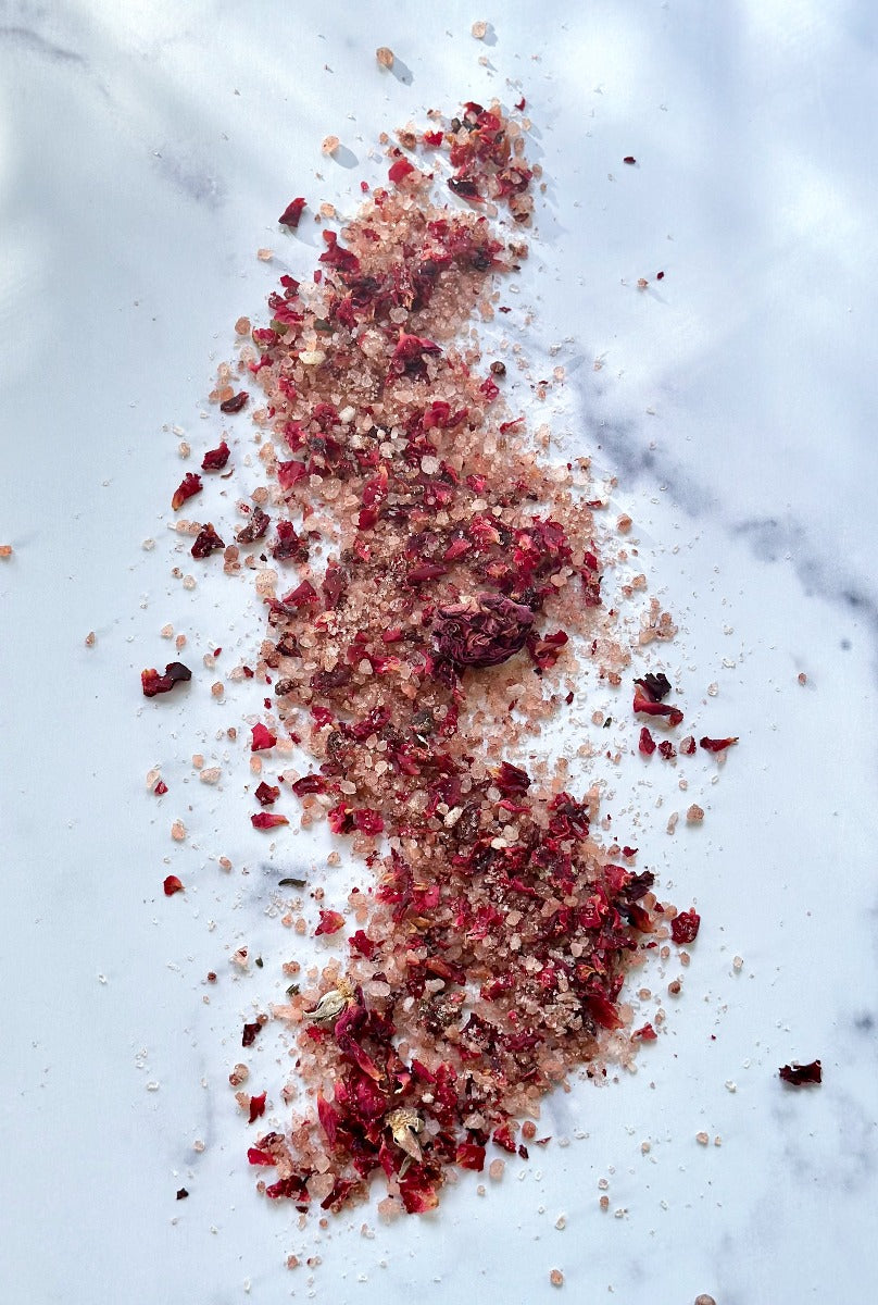 bath soak, bath salts, epsom salt, bath time, relaxation,